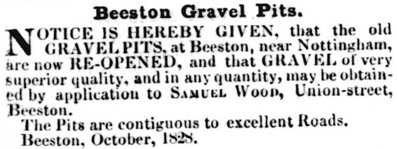 Gravel Pit Advert