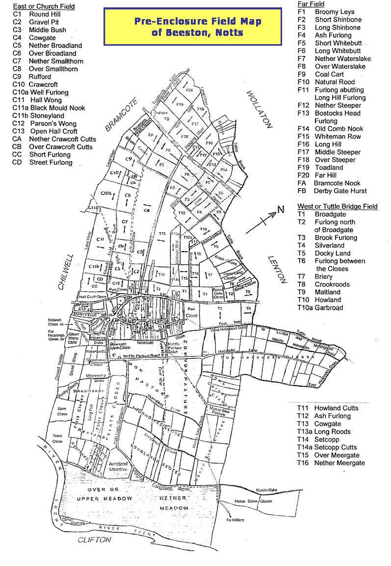 Pre-Enclosure Field Map