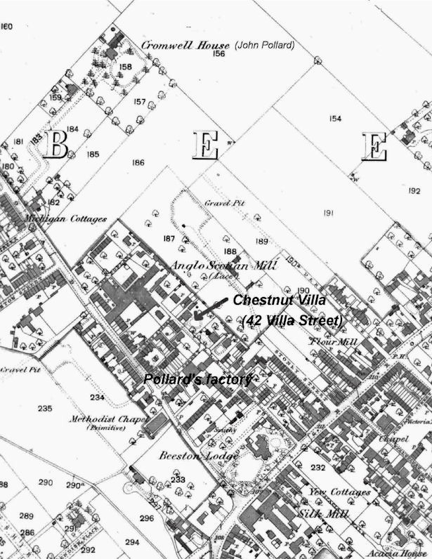 Map of Beeston in the Early 1800s