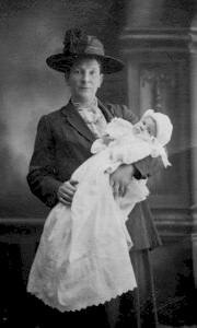 William Elliott with mother